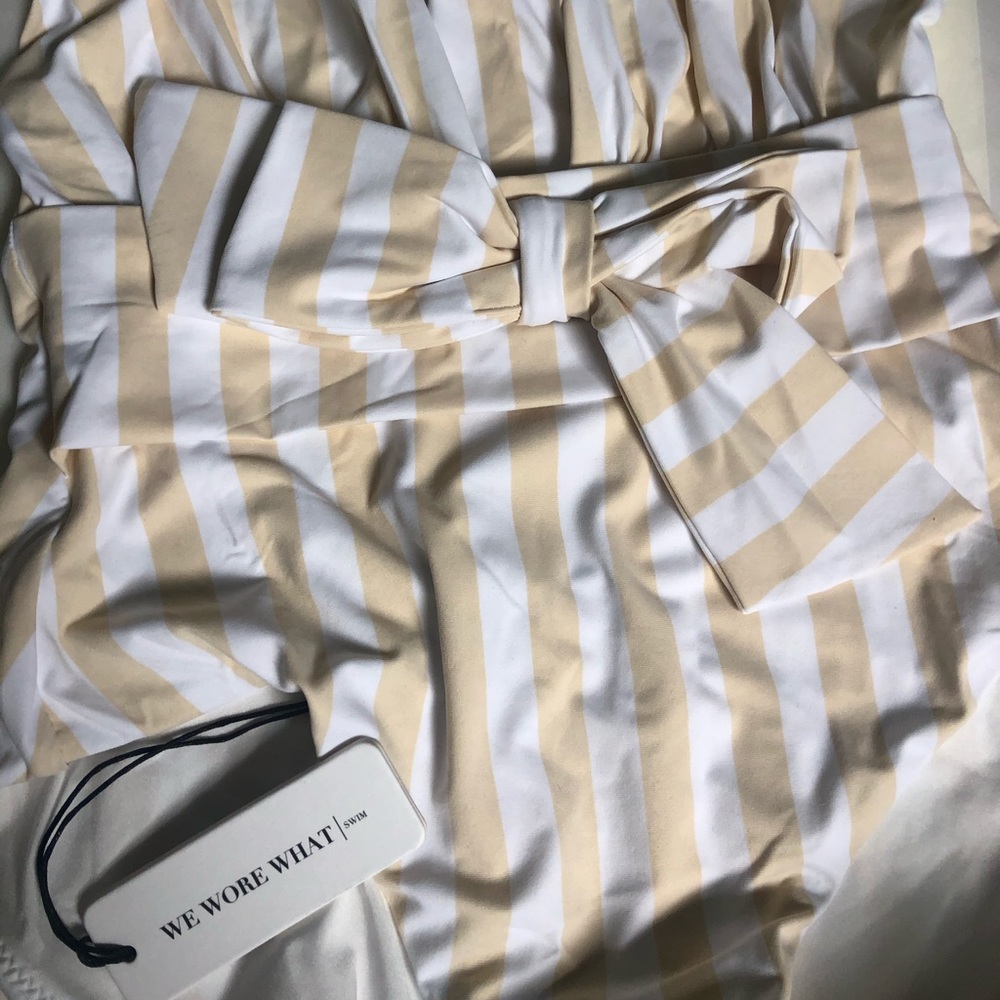 WeWoreWhat Brooklyn Bow Tie One-piece Swim - Picture 5 of 11